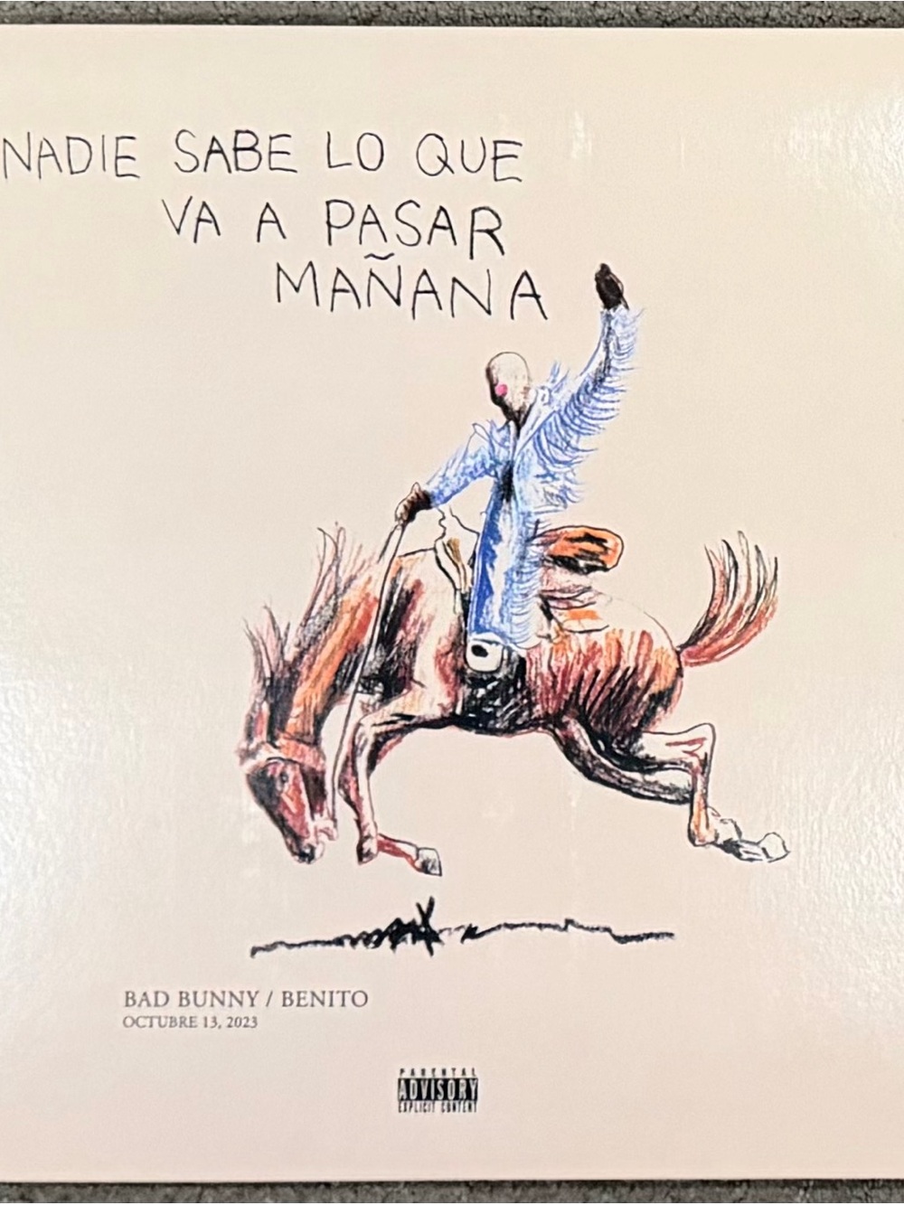 Bad Bunny “Nadie Sabe Lo Que Va Pasar Mañana” 2LP Blue Vinyl